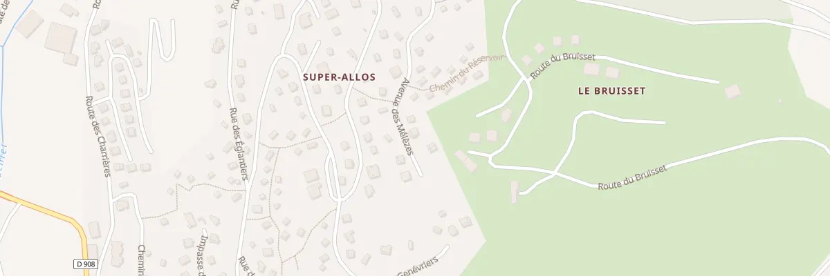 Plan du 1335 Av des Mélèzes à Allos