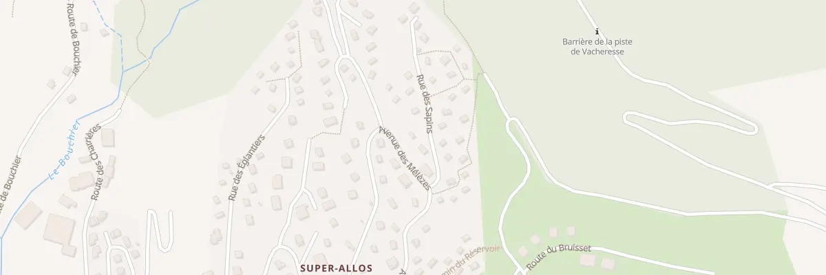 Plan du 70 Rue des Sapins à Allos