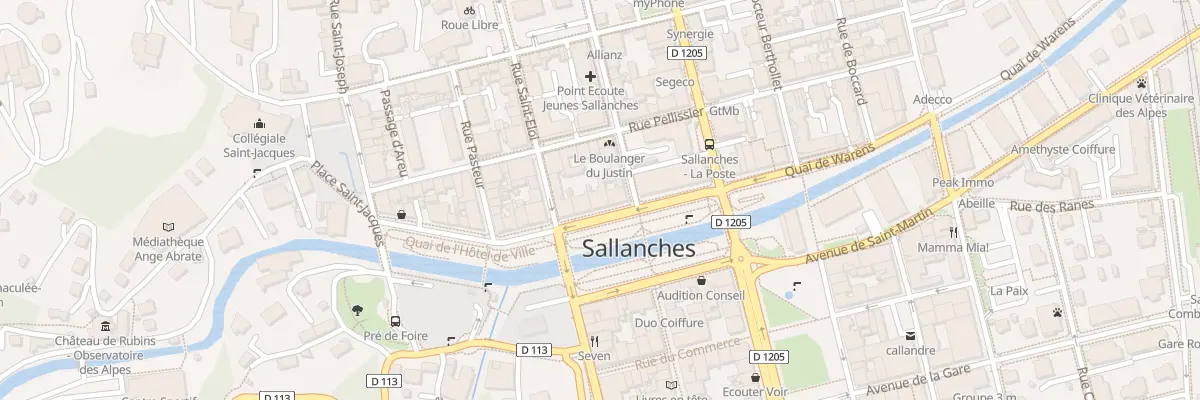 Plan du 92 Quai de l’Hotel de ville à Sallanches