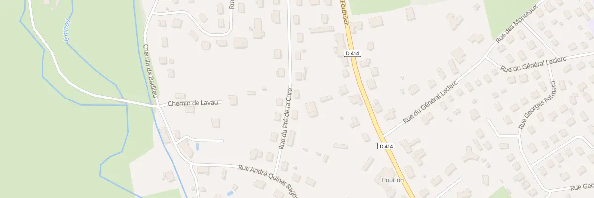 Plan du 8 Rue du Pré de la Cure à Rambervillers