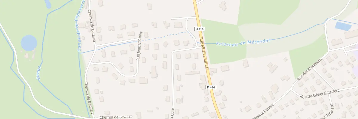 Plan du 18 Rue du Pré de la Cure à Rambervillers