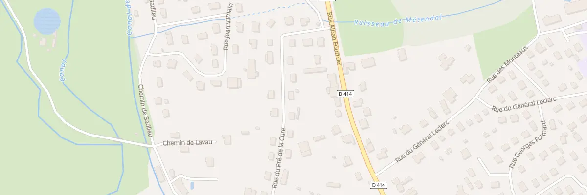 Plan du 12 Rue du Pré de la Cure à Rambervillers