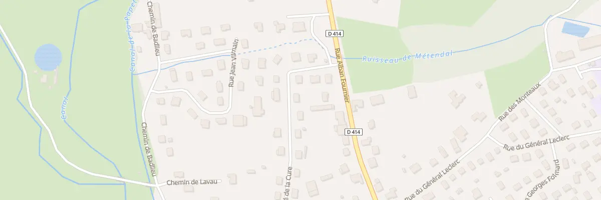 Plan du 16 Rue du Pré de la Cure à Rambervillers
