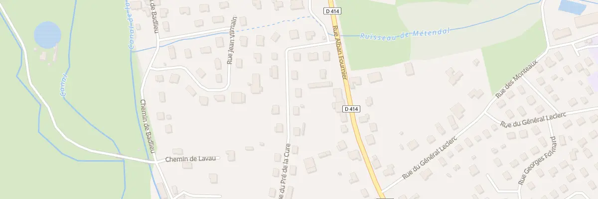 Plan du 14 Rue du Pré de la Cure à Rambervillers