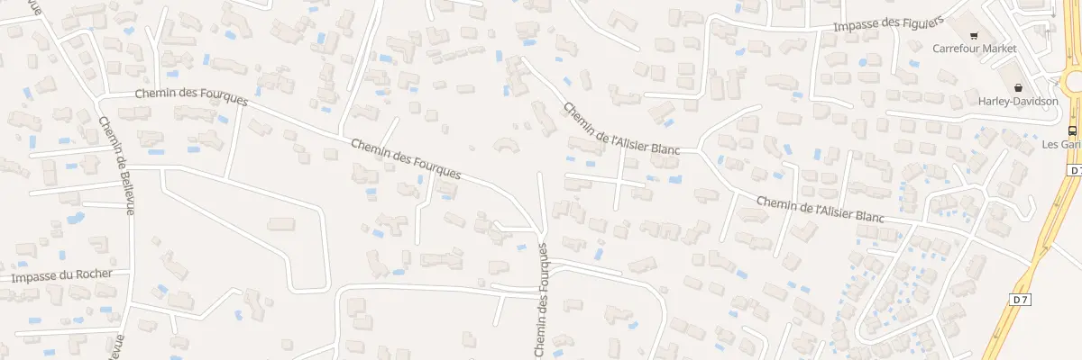 Plan du 804 Che des Fourques à Roquebrune-sur-Argens