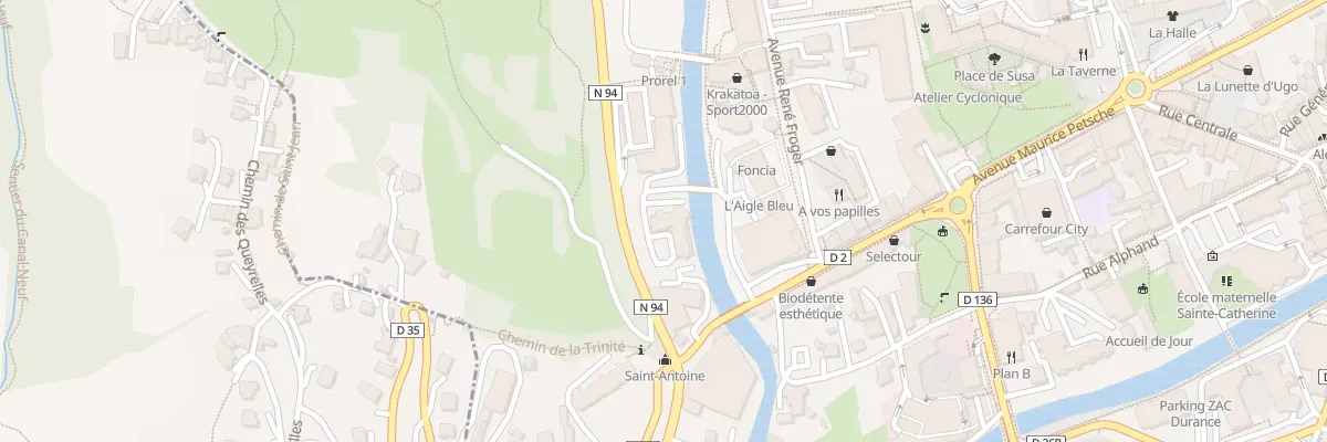 Plan du 3 Av Maurice Petsche à Briançon