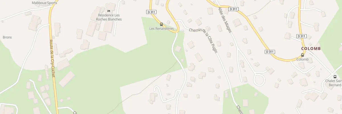 Plan de Rte de la Cry-Cuchet à Combloux
