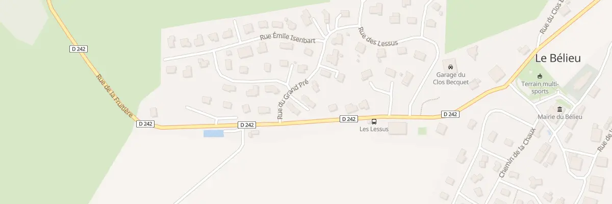 Plan du 8 Rue du Grand Pré au Bélieu
