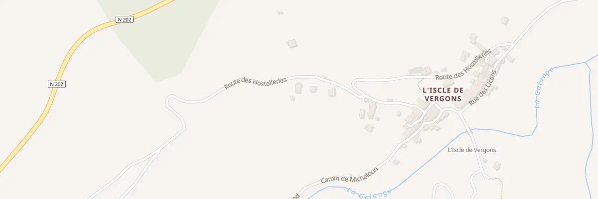 Plan du 7005 L’Iscle à Vergons