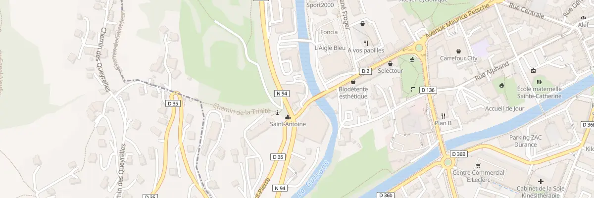 Plan du 2 Rte de Gap à Briançon