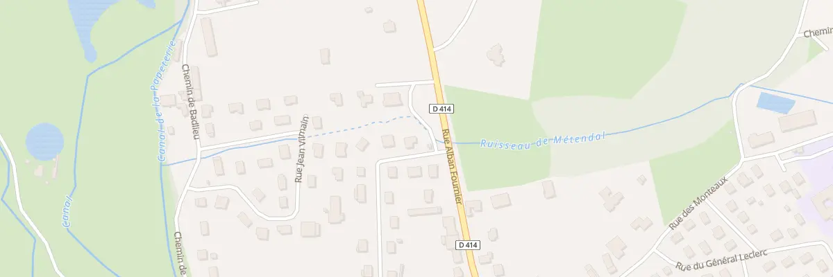 Plan du 25 Rue du Pré de la Cure à Rambervillers