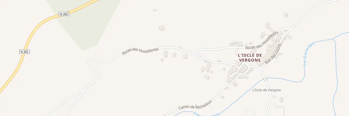 Plan du 5026D L’Iscle à Vergons