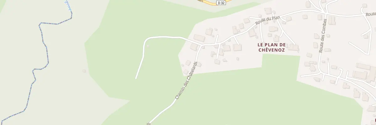 Plan du 54 Che des Chatelards à Chevenoz
