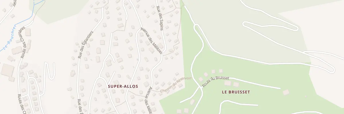 Plan du 24 Che de Vacheresse à Allos
