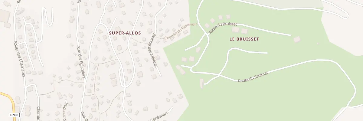 Plan du 119 Rte du Bruisset à Allos