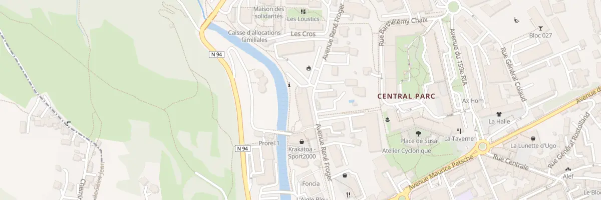 Plan du 7 Av René Froger à Briançon