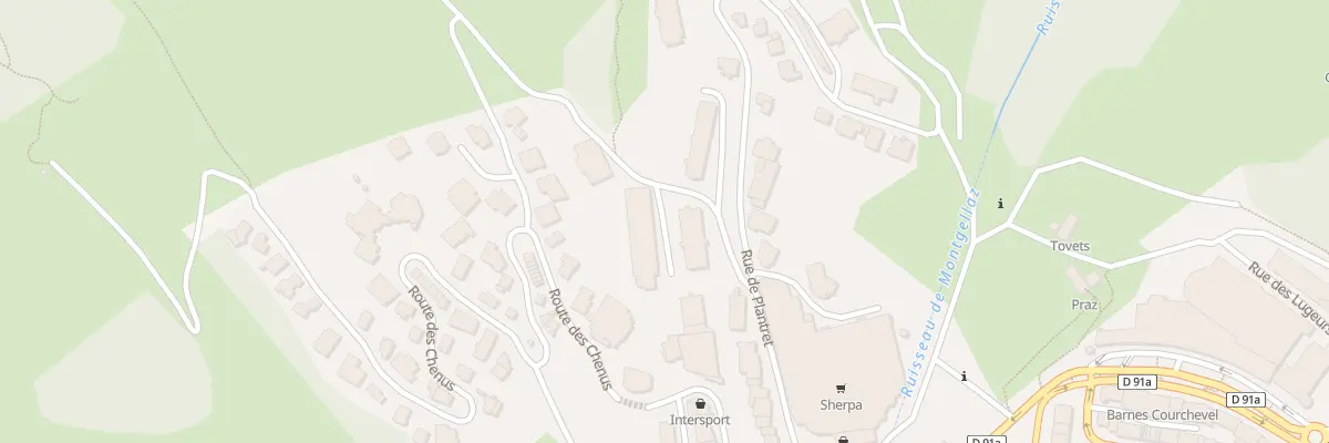Plan du 129 Rue de Plantret à Courchevel