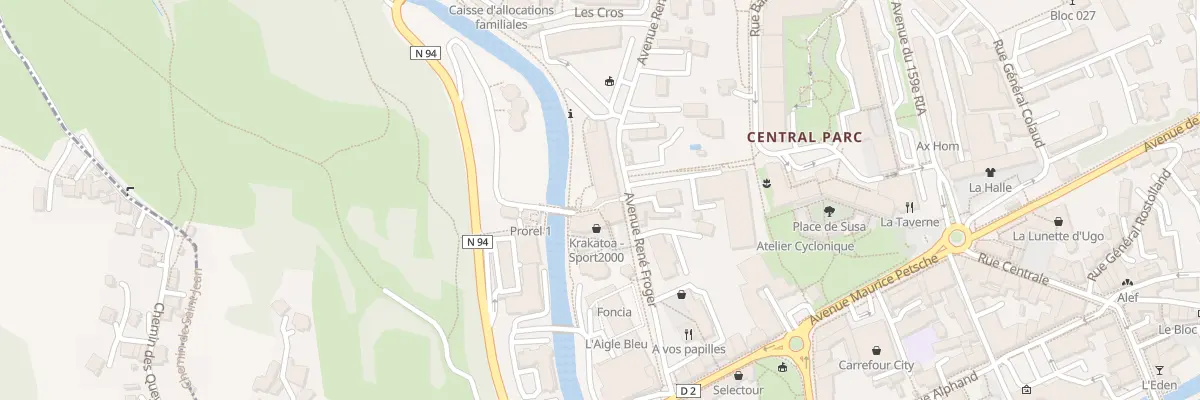 Plan du 7 Av René Froger à Briançon