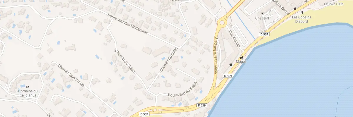 Plan du 22 Bd du Soleil à Sainte-Maxime