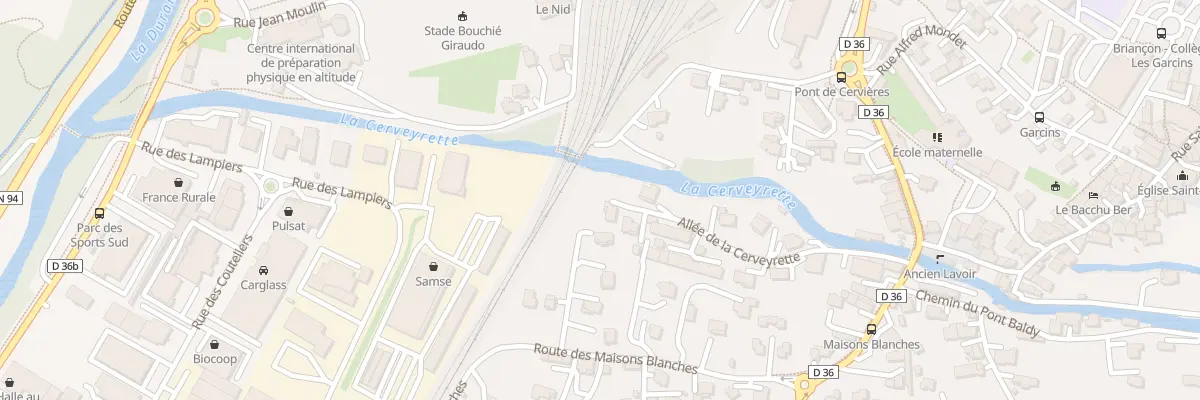 Plan du 15 All de la Cerveyrette à Briançon