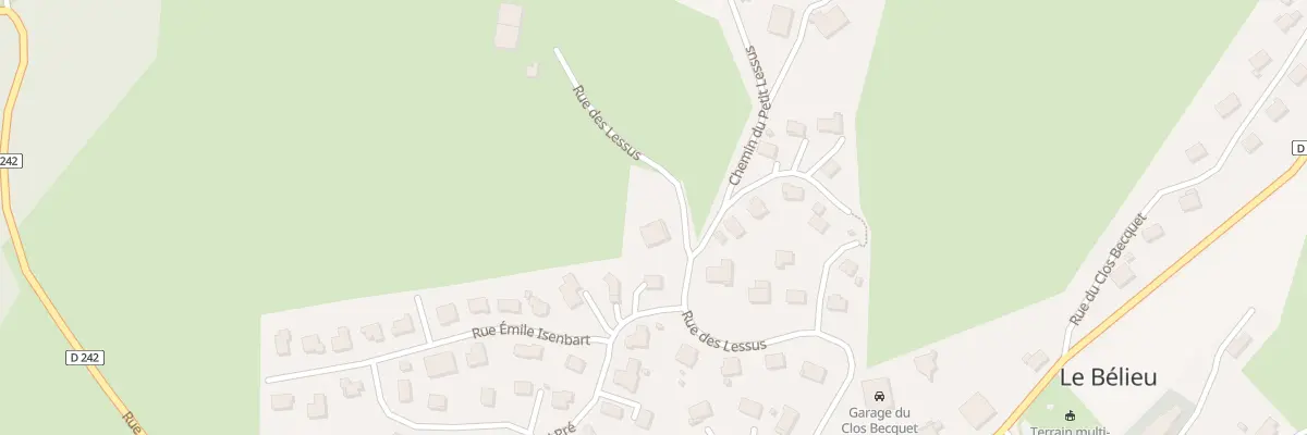 Plan du 13 Rue des Lessus au Bélieu