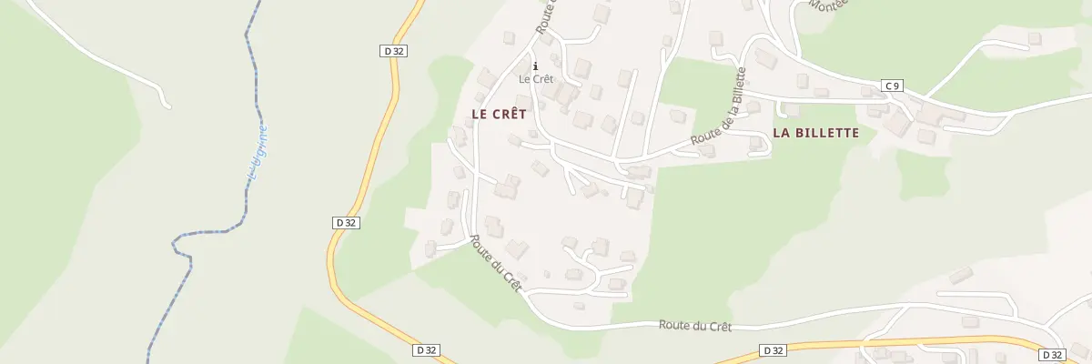 Plan du 92 Rte de la Billette à Chevenoz