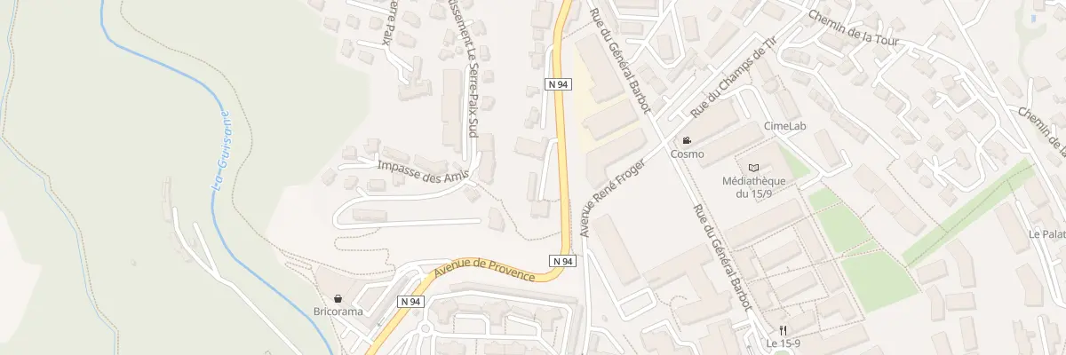 Plan du 31 Av de Provence à Briançon