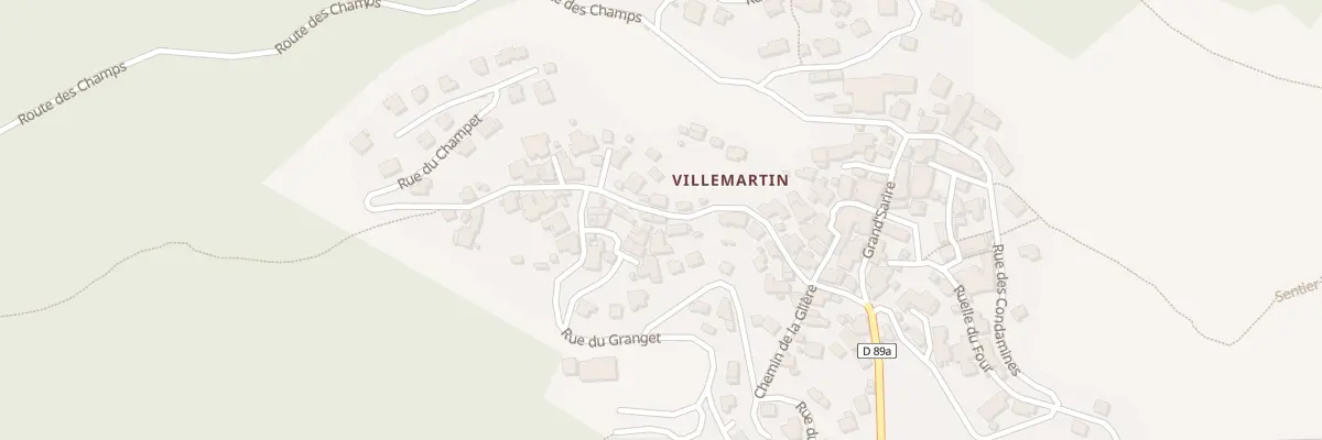 Plan du 5417 Villemartin à Bozel