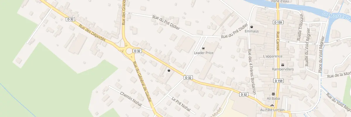 Plan du 32 Rue des Abbés Mathis et Marion à Rambervillers
