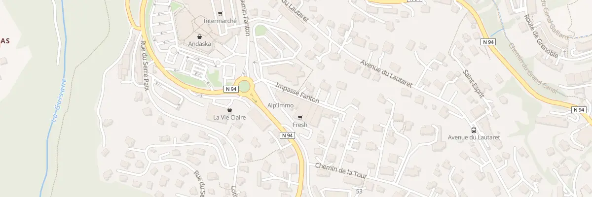 Plan du 6 Av du Dauphiné à Briançon