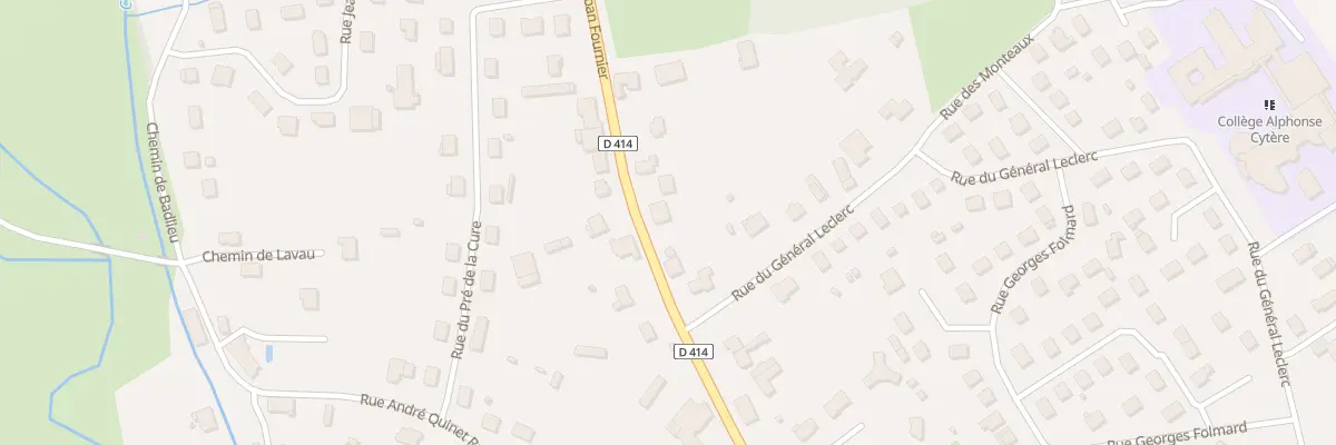 Plan du 40 Rue Alban Fournier à Rambervillers
