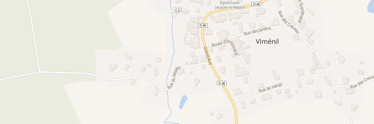 Plan du 4 Rue du Moulin à Viménil