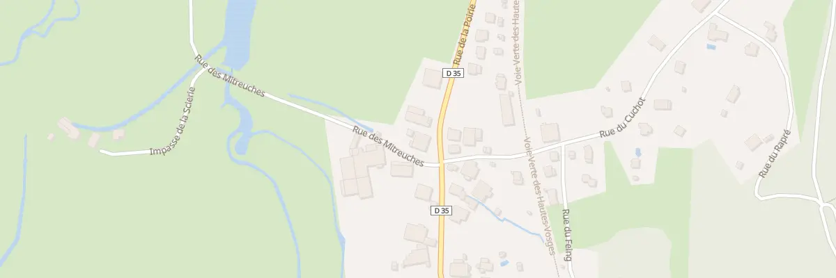 Plan du 1280 Rue de la Poirie à Dommartin-lès-Remiremont