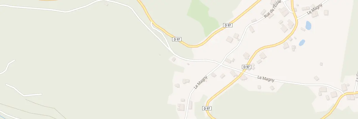 Plan du 29 Le Magny à Fresse