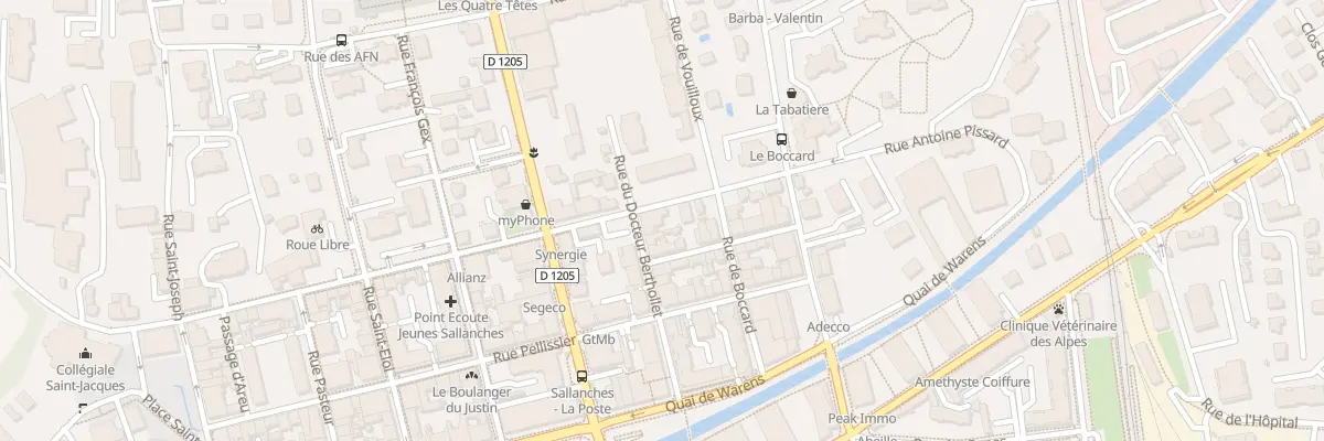 Plan du 132 Rue du docteur Berthollet à Sallanches