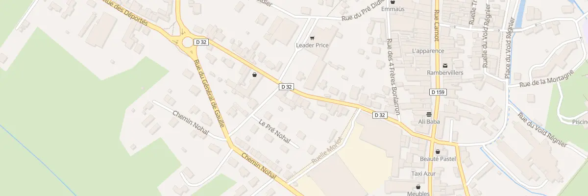 Plan du 27 Rue des Abbés Mathis et Marion à Rambervillers