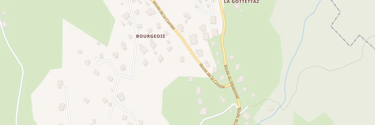 Plan du 203 Rte de la Combe à Combloux