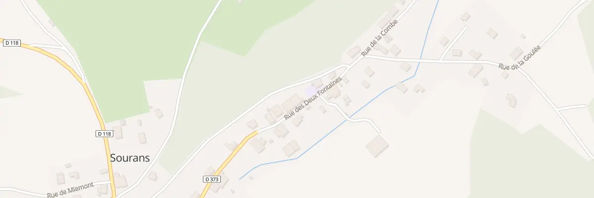 Plan du 8 Rue des 2 Fontaines à Sourans