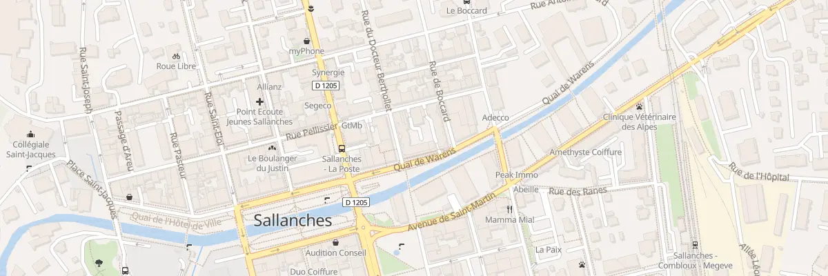 Plan du 85 Quai de Warens à Sallanches