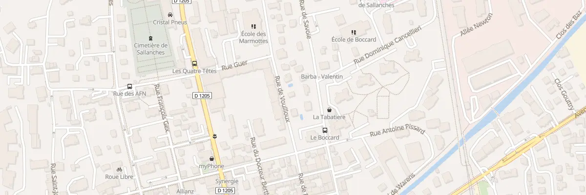 Plan du 94 Rue de Vouilloux à Sallanches