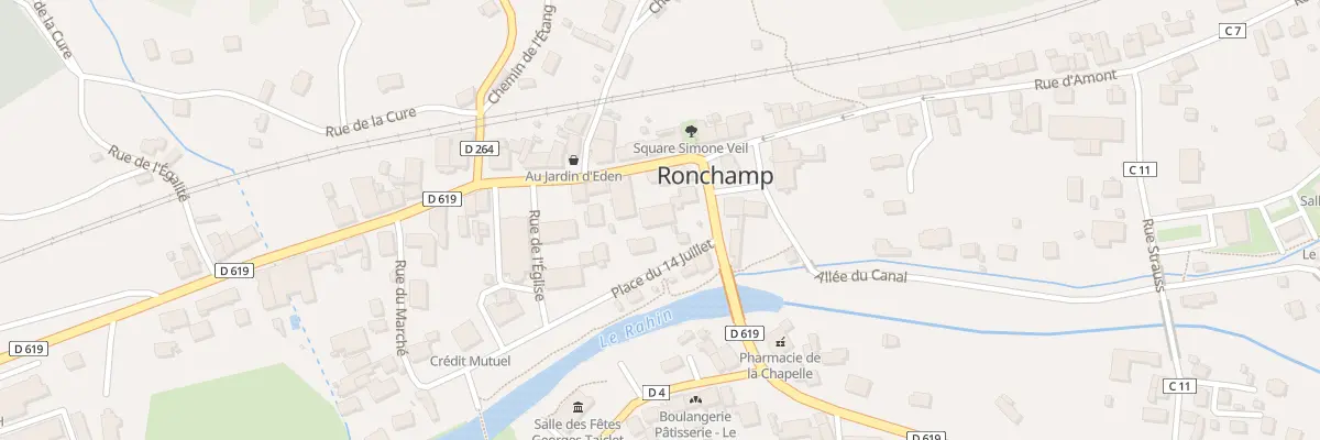 Plan du 9 Rue le Corbusier à Ronchamp
