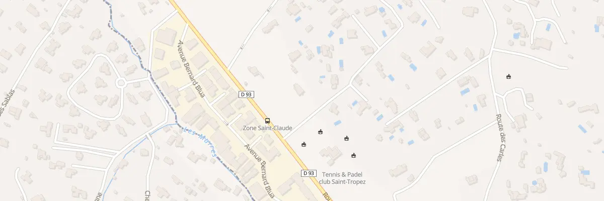 Plan du 67 Rte des Plages à Saint-Tropez