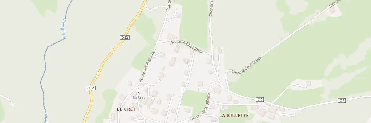 Plan du 181 Rte de la Billette à Chevenoz