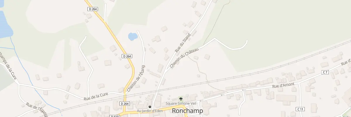 Plan du 14 Rue du Stand à Ronchamp