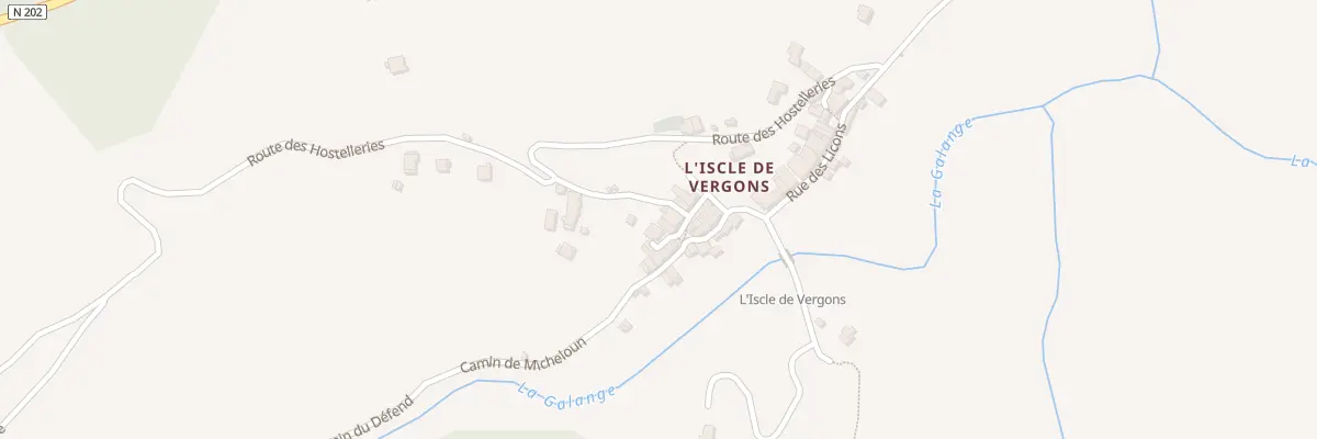 Plan du 5001 L’Iscle à Vergons