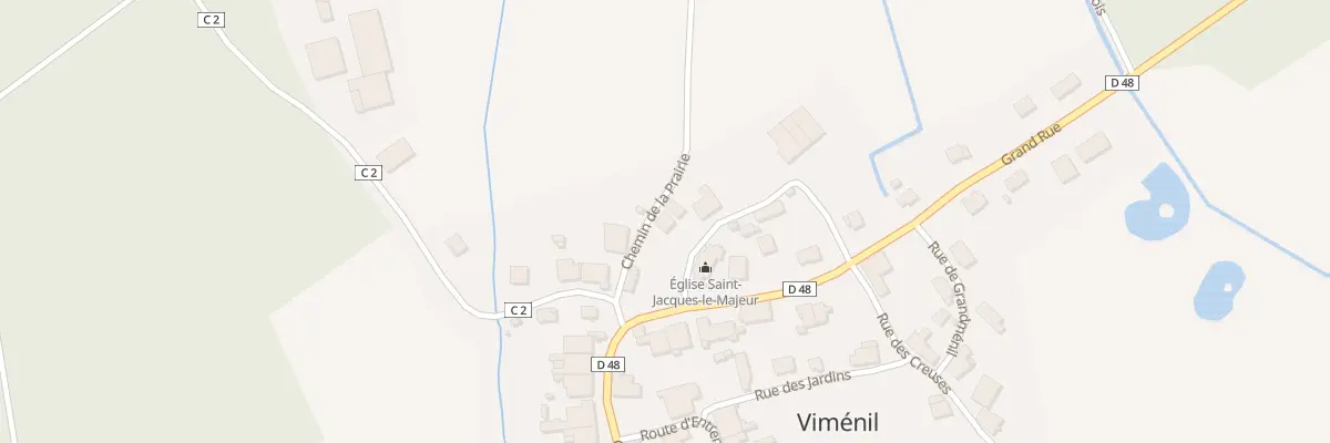 Plan du 2 Che de la Prairie à Viménil