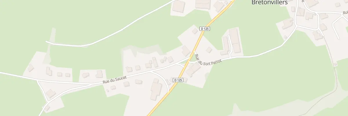 Plan du 2 Rue du Saucet à Bretonvillers
