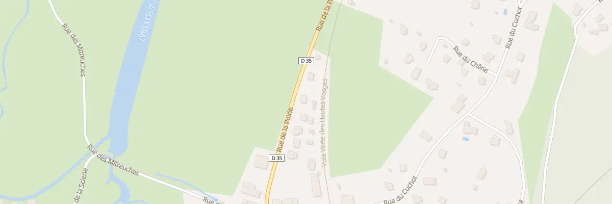 Plan du 1095 Rue de la Poirie à Dommartin-lès-Remiremont