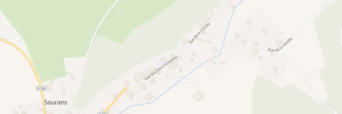 Plan du 2 Rue des 2 Fontaines à Sourans