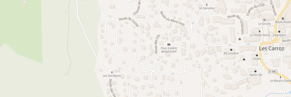 Plan du 137 Rte du Ham de l’Orlier à Arâches-la-Frasse